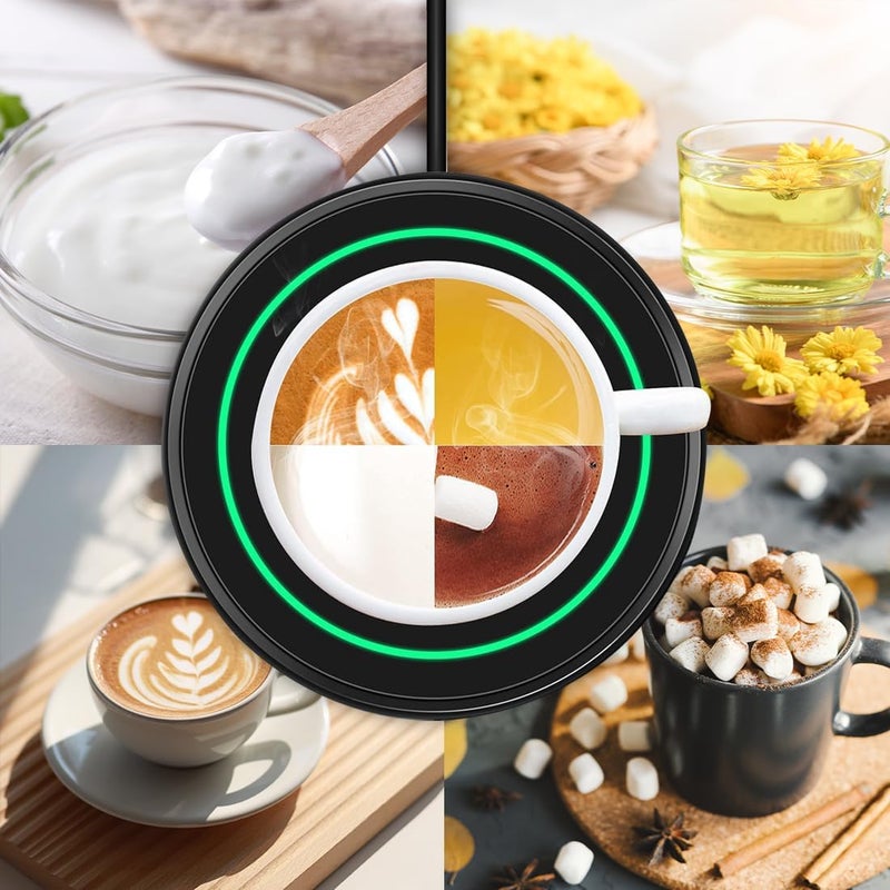Dimux Coffee Mug Warmer with Automatic Gravity Switch,Electric Beverage Warmers for Office Home Desk Use, Smart Cup Warmer Thermostat Coaster Apply to Hot Coffee,Tea Espresso Milk Candle Wax On/Off - Image 5